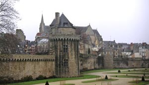 The medieval walls of the city of Vannes